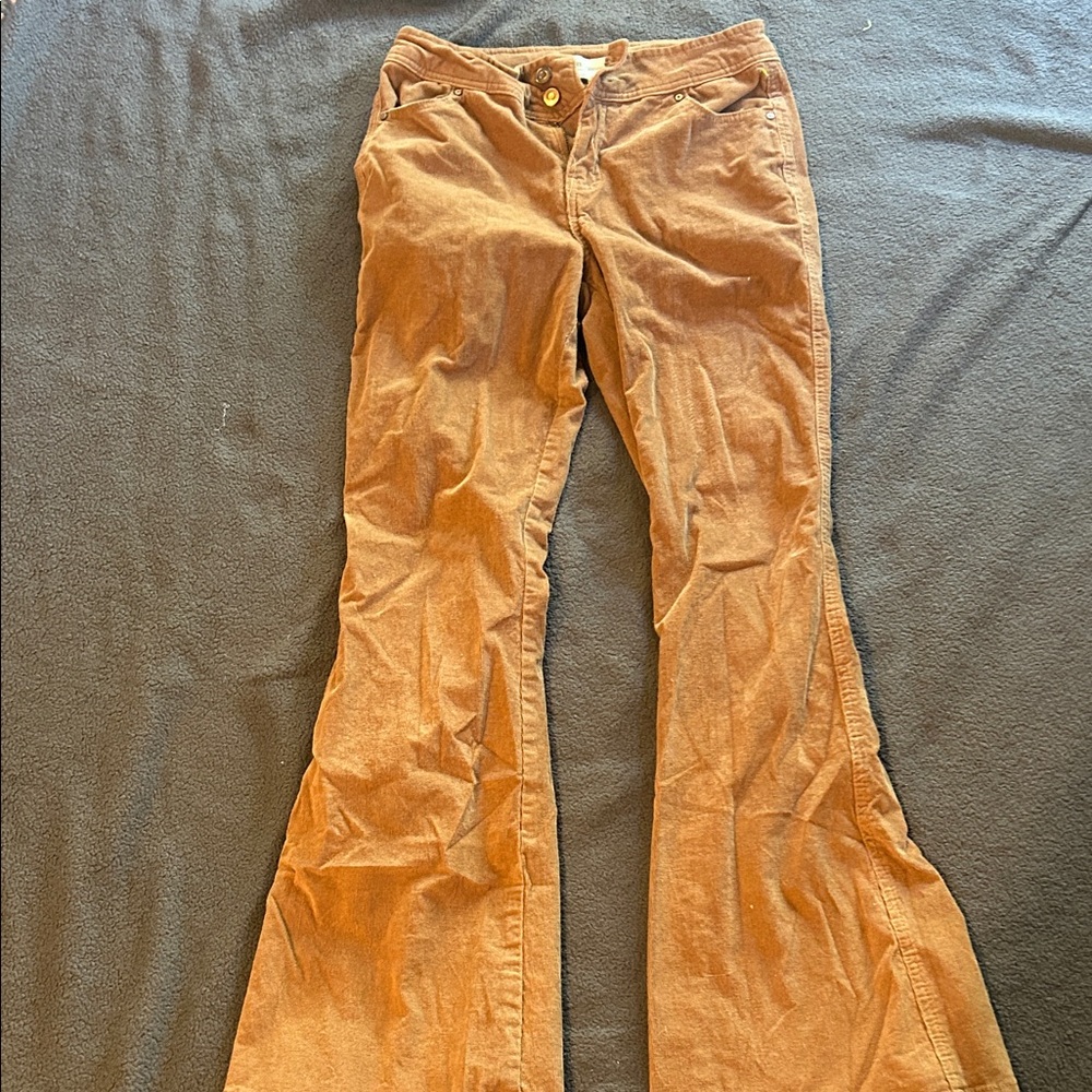 Celebrity Pink Brown Corduroy Pants